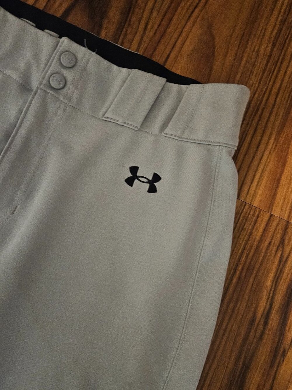 Lot of 2 Under Armour Adult Baseball Pants Gray Size LG - Picture 4 of 7